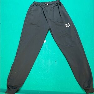 Kids Black Jogger Pants with Logo